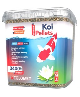 Bassin de jardin : COLOMBO KOI MEDIUM premium 10L 3,5KG, Nourriture colombo