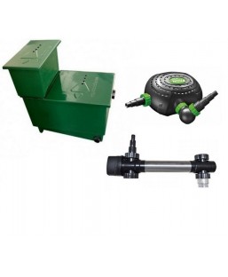 Bassin de jardin : kit Shark Aquatic Science 12M3 empoissonnés, Fin de série