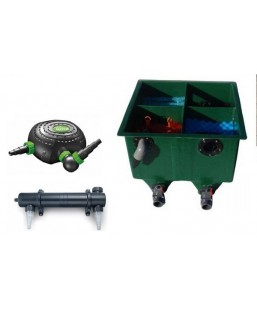 Bassin de jardin : Kit PRO Edouna QUADRO 7500L KOI, Kit Aquaworld