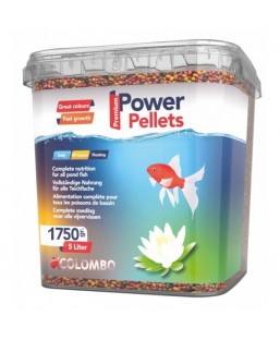 Bassin de jardin : COLOMBO POWER PELLET PREMIUM 5L 1750G, Nourriture colombo