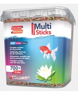 Bassin de jardin : COLOMBO MULTI STICKS PREMIUM 5L 700G, Nourriture colombo