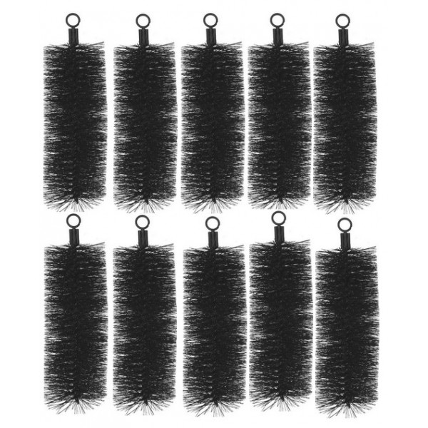 Bassin de jardin : LOT DE 10 BROSSES FILTRE EDOUNA, Support mécanique