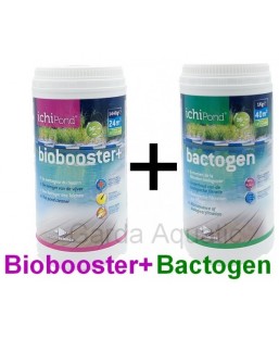 Bassin de jardin : Duo Pack Biobooster 24000 + Bactogen 40000, Traitement Aquatic Science