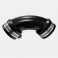 Bassin de jardin : COUDE FLEXIBLE EPDM 63MM, Raccords flexibles EPDM