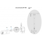 Bassin de jardin : Sera pond SP 1500 (1650 L/H), Pompes Sera Pond