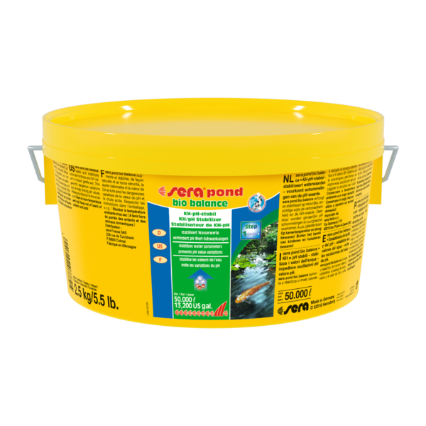 Bassin de jardin : Bio balance 2.5 kg (50.000L), Traitement Sera