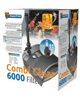 Bassin de jardin : FILTRE COMBI CLEAR 6000- UV 11W - POMPE 2900 L/H, Kit Superfish