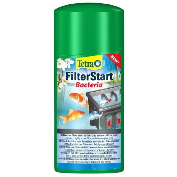 Bassin de jardin : TETRA POND FILTERSTART 500ML (5000L), Bactéries