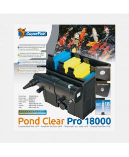 Bassin de jardin : SF PONDCLEAR PRO 18000 UVC-18W, Filtre superfish