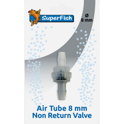 Bassin de jardin : Valve anti retour 8 mm Superfish, Raccords tuyaux pompe à air