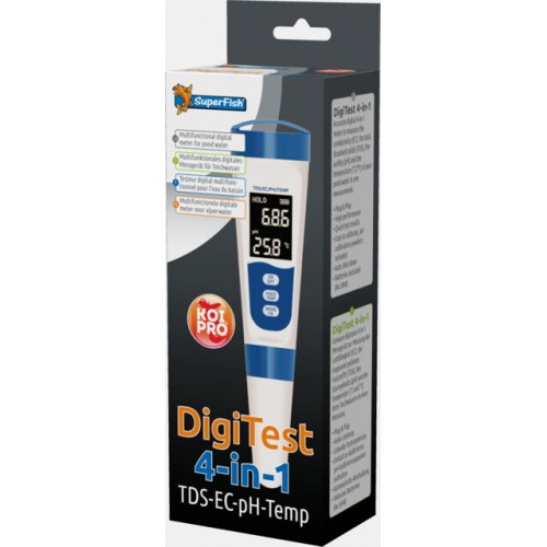 Bassin de jardin : KOI PRO DIGI TEST 4 IN 1, Tests pour bassin