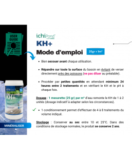 Bassin de jardin : NEO KH+ 0,4 Kg Aquatic Science (+8A 4000L), Optimiser paramètre de l'eau