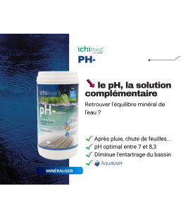 Bassin de jardin : NEO PH- 1Kg Aquatic Science (-1à2 20000L), Optimiser paramètre de l'eau