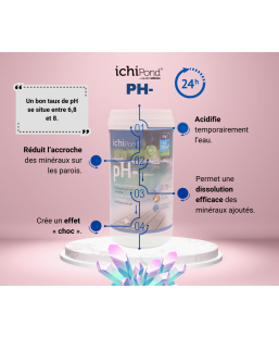 Bassin de jardin : NEO PH- 1Kg Aquatic Science (-1à2 20000L), Optimiser paramètre de l'eau