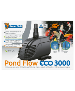 Bassin de jardin : POND FLOW ECO 3000 (2900L/H), Pompes Superfish