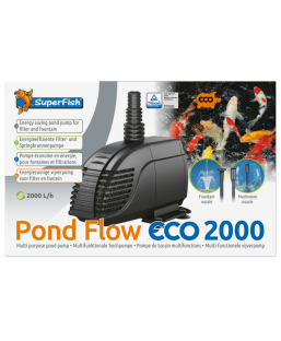 Bassin de jardin : POND FLOW ECO 2000 (2000L/H), Pompes Superfish