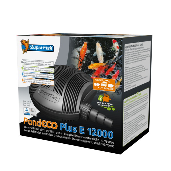 Bassin de jardin : Pond Eco Plus E 12000 (11200 L/H), Fin de série