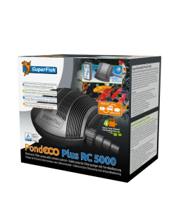 Bassin de jardin : Pond Eco Plus RC 5000 variateur (2000 à 5000 L/H), Pompes Superfish