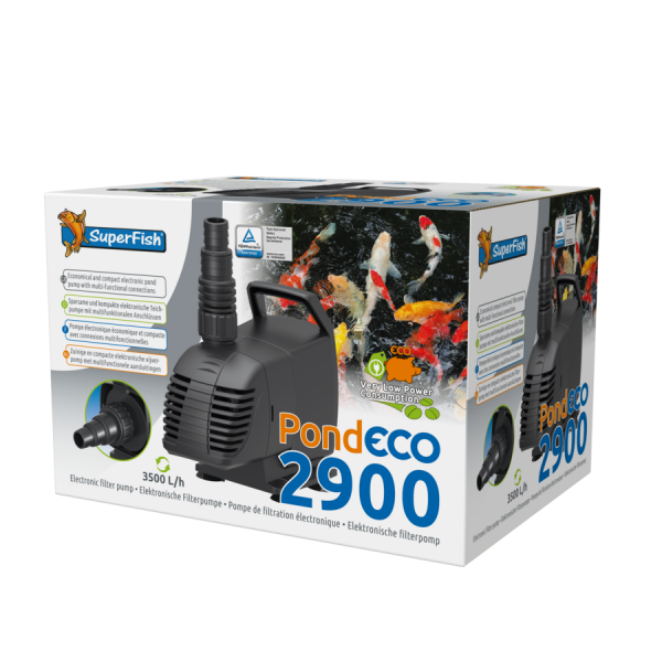 Bassin de jardin : SF Pond Eco 2900 (3500 L/H), Pompes Superfish