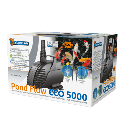 Bassin de jardin : Pond flow eco 5000 (4900L/H), Pompes Superfish