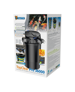 Bassin de jardin : SUPERFISH FILTRE TOPCLEAR pro 36000 UVC55W, Kit Superfish