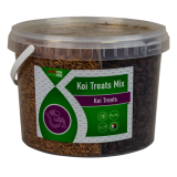 Bassin de jardin : MELANGE FRIANDISES KOI TREATS MIX 4 COMPARTIMENTS 5L/900G, Nourriture KIYOMIZU VIVANI