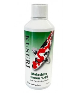 Bassin de jardin : KUSURI VERT MALACHITE 1.4 % 500 ML (33m3), Traitements Kusuri