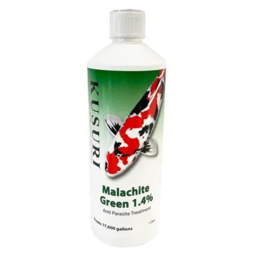 Bassin de jardin : KUSURI VERT MALACHITE 1.4 % 1000 ML (67m3), Fin de série Bassin de jardin : KUSURI VERT MALACHITE 1.4 % 1000 ML (67m3), Fin de série