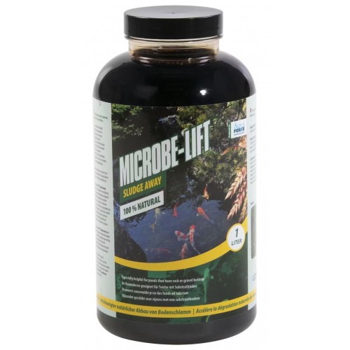 Bassin de jardin : Microbe-Lift Sludge away 1 litre, Traitement Microbe Lift