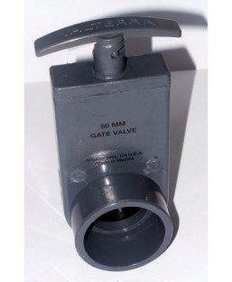 Bassin de jardin : Vanne guillotine FF à coller 50 mm, Vannes