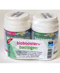 Bassin de jardin : DUO PACK BIOBOOSTER 3000 + BACTOGEN 6000, Traitement Aquatic Science