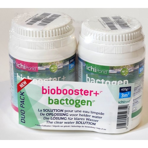 Bassin de jardin : DUO PACK BIOBOOSTER 3000 + BACTOGEN 6000, Traitement Aquatic Science