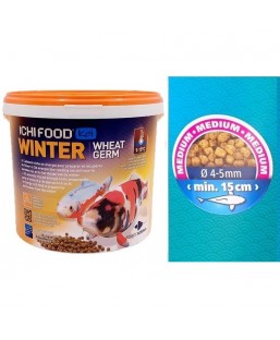 Bassin de jardin : ICHIFOOD WINTER 4KG MEDIUM COULANT, Nourriture Ichi Food