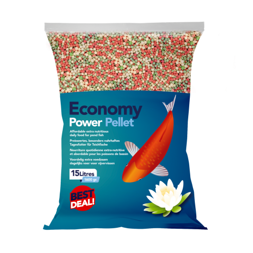 Bassin de jardin : ECONOMY POWER GRANULE SAC 15 LITRES, Nourriture colombo