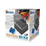 Bassin de jardin : KIT COMPLET Koi-Flow 60 (3600L/H), Pompe à air bassin