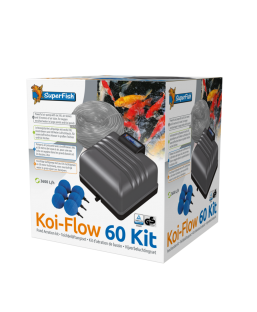 Bassin de jardin : KIT COMPLET Koi-Flow 60 (3600L/H), Pompe à air bassin