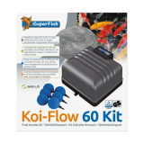Bassin de jardin : KIT COMPLET Koi-Flow 60 (3600L/H), Pompe à air bassin