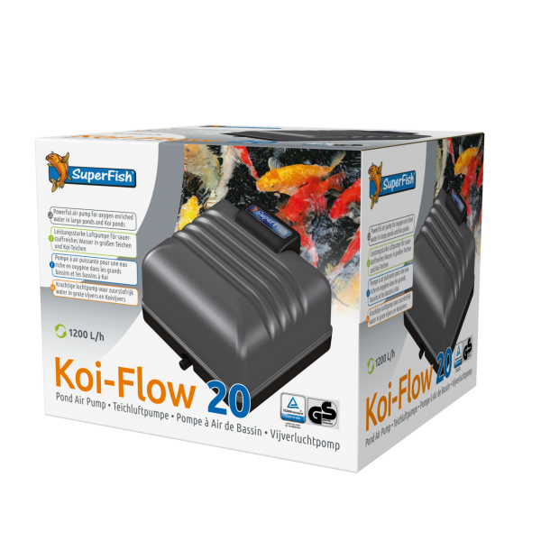 Bassin de jardin : POMPE A AIR SF KOI FLOW 20 (1200L/H), Pompe à air bassin