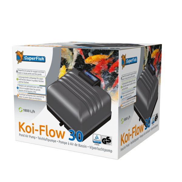 Bassin de jardin : POMPE A AIR SF KOI FLOW 30 (1800L/H), Pompe à air bassin