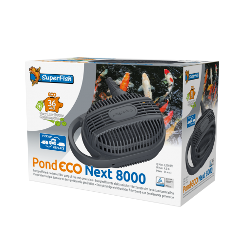 Bassin de jardin : POMPE POND ECO NEXT 8000 (7800L/H), Pompes Superfish