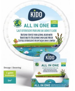 Bassin de jardin : KIDO All In One - BioActif - Galet effervescent 250g (5m3), Traitement KIDO