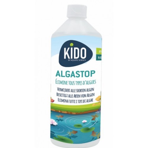 Bassin de jardin : Kido anti-algues Algastop 500 ml- BioActif, Traitement KIDO