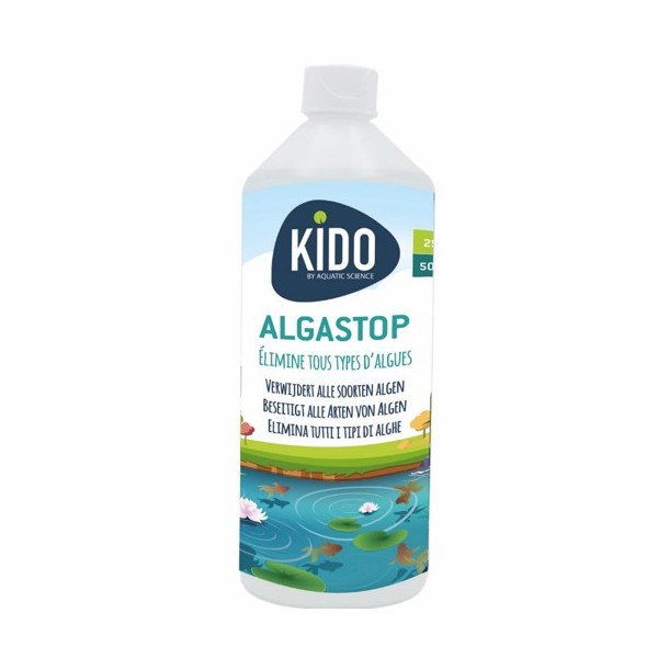 Bassin de jardin : Kido anti-algues Algastop 500 ml- BioActif, Traitement KIDO