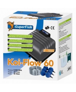 Bassin de jardin : KIT COMPLET Koi-Flow 60 (3600L/H), Pompe à air bassin