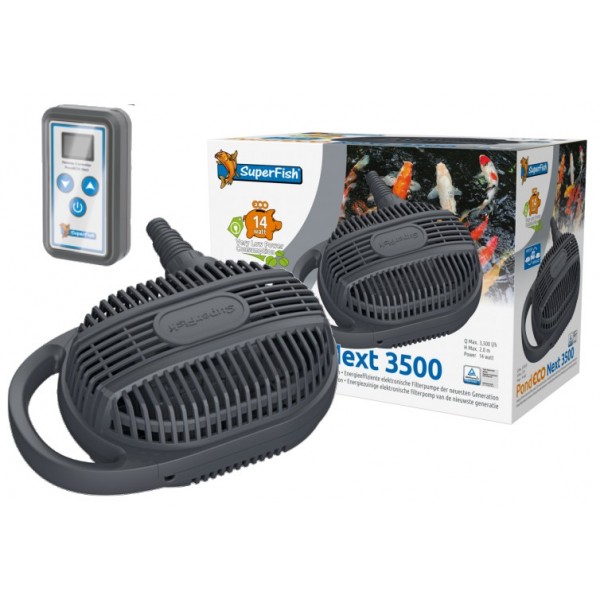 Bassin de jardin : POND ECO NEXT VARIABLE 3500 (3500L/H), Pompes Superfish