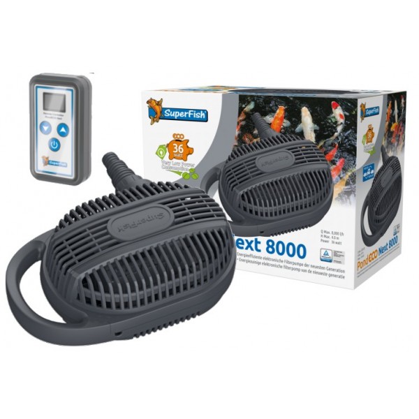 Bassin de jardin : POND ECO NEXT VARIABLE 8000 (7800L/H), Pompes Superfish