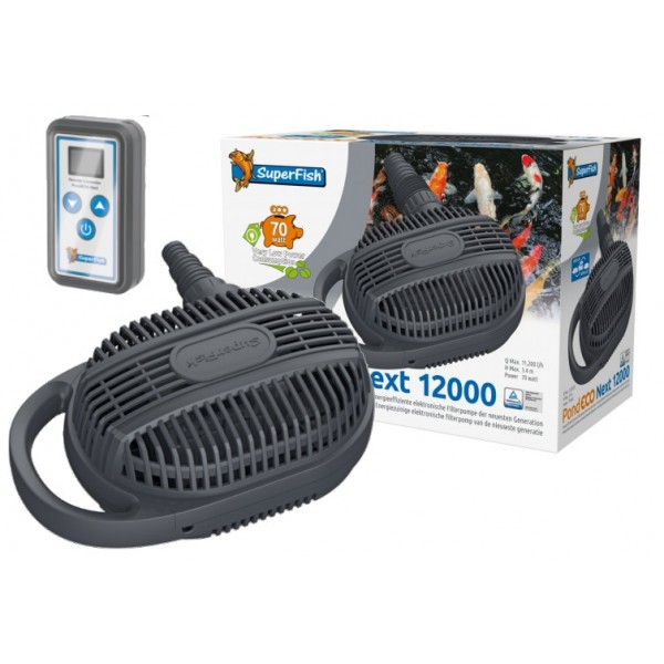 Bassin de jardin : POND ECO NEXT VARIABLE 12000 (11200L/H), Pompes Superfish