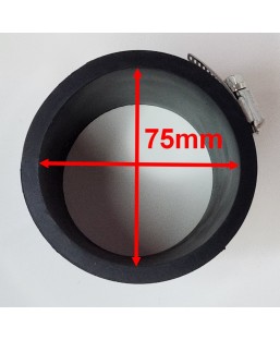 Bassin de jardin : MANCHON FLEXIBLE EPDM TUYAU 75MM, Raccords flexibles EPDM