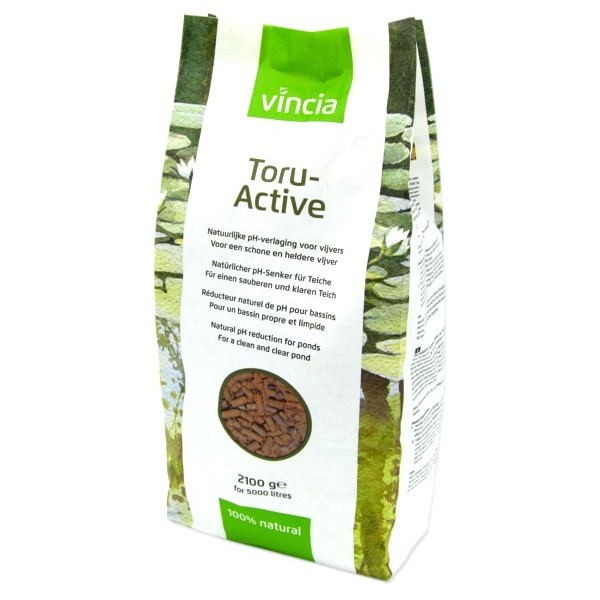 Bassin de jardin : SAC Vincia Toru-Active 2100G (reducteur de PH naturel 5000 L), Optimiser paramètre de l'eau