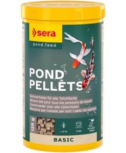 Bassin de jardin : sera Pond Pellets 1L (125g), Nourriture Serapond